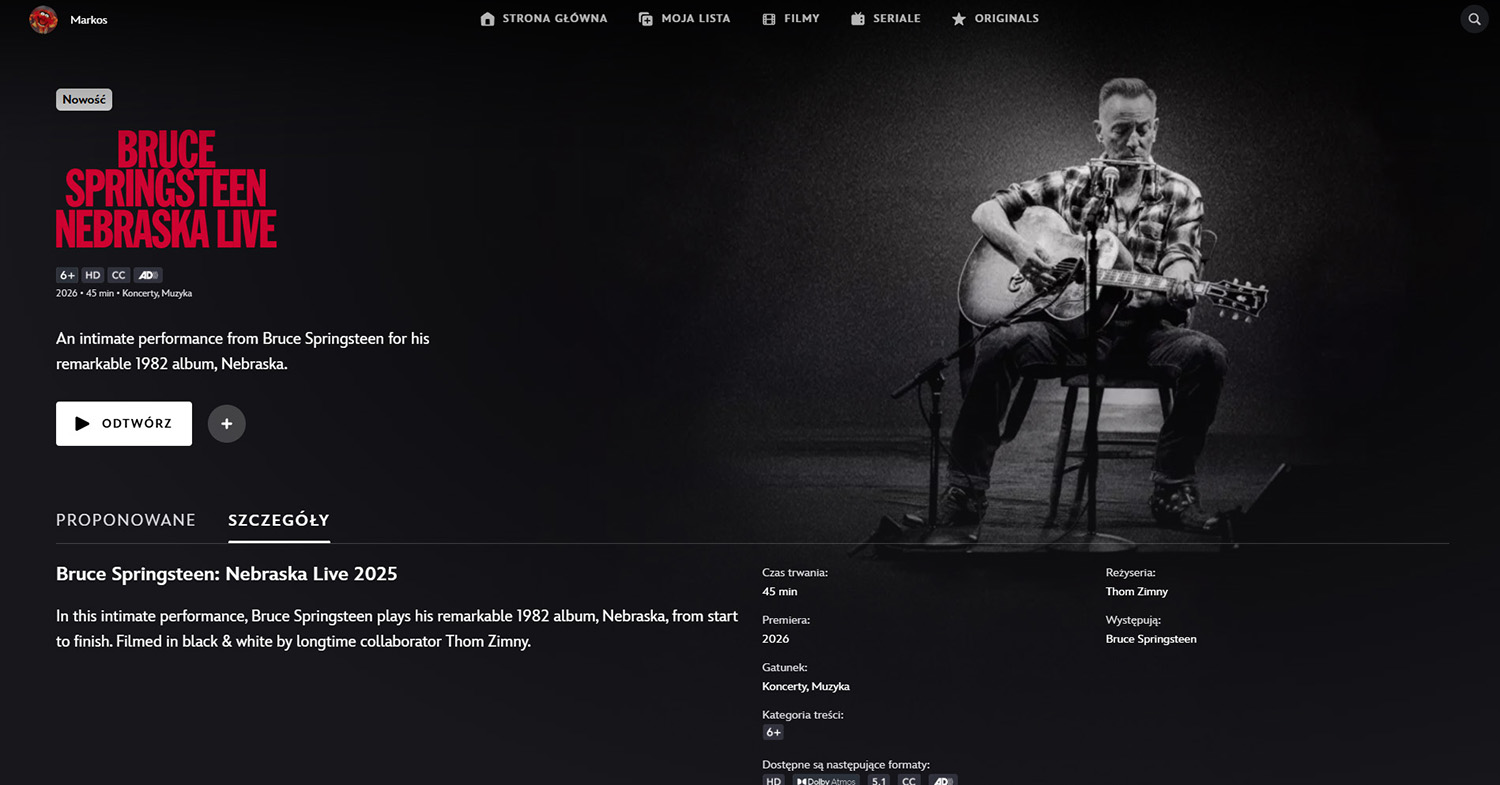 Bruce Springsteen: oglądamy na platformach streamingowych Bruce Springsteen: oglądamy na platformach streamingowych